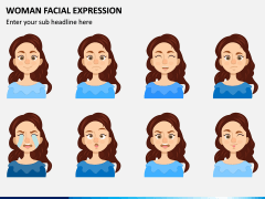 Woman Facial Expression PPT Slide 3