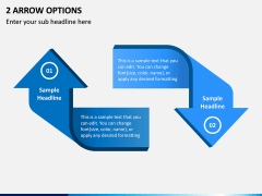 2 Arrow Options PPT Slide 1