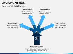 Diverging Arrows PPT Slide 8