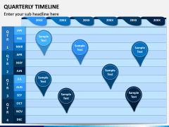 Quarterly Timeline PPT Slide 2