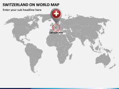 Switzerland on World Map PPT Slide 2