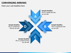 Converging Arrows PPT Slide 7