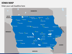 Iowa Map PPT Slide 1