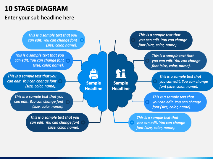 10 Stage Diagram PPT Slide 1