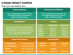 6 Sigma Project Charter PPT Slide 2