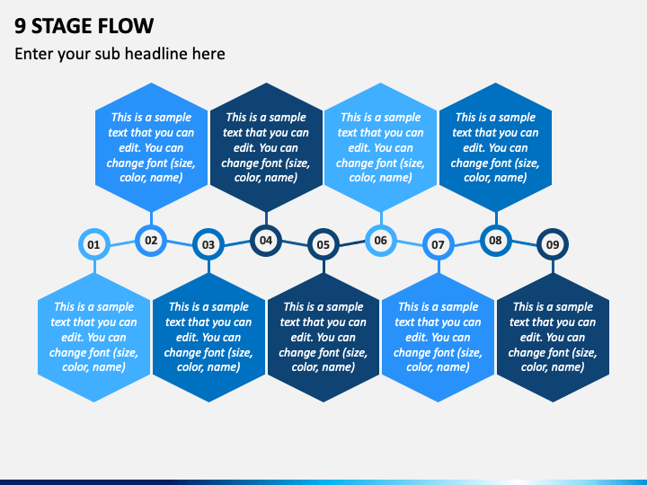9 Stage Flow PPT Slide 1