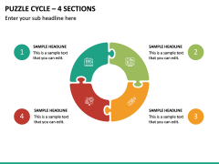 Puzzle Cycle – 4 Sections PPT Slide 2