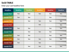 5x10 Table PPT Slide 5