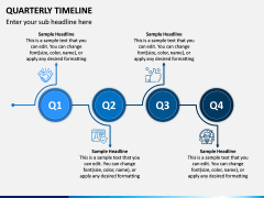 Quarterly Timeline PPT Slide 1