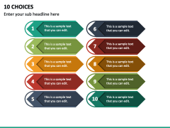 10 Choices PPT Slide 2