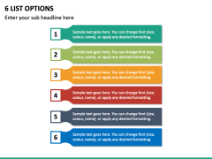 6 List Options PPT Slide 2
