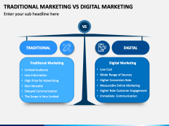 Traditional Marketing Vs Digital Marketing PPT Slide 1