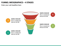 Funnel Infographics – 4 Stages PPT Slide 2