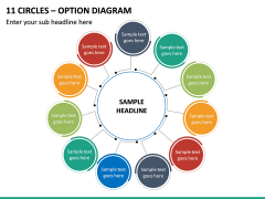 11 Circles - Option Diagram PPT Slide 2