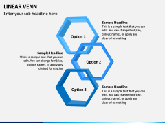 Linear Venn Diagram PPT Slide 4