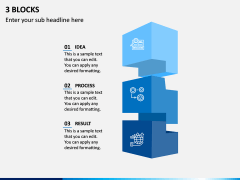 3 Blocks PPT Slide 1