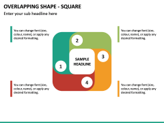 Overlapping Shape - Square PPT Slide 2