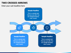 Two Crossed Arrows PPT Slide 1