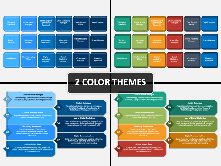 Marketing Roles PPT Cover Slide