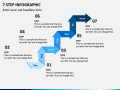 7 Step Infographic PPT Slide 1