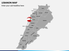 Lebanon Map PPT Slide 2