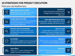 10 Strategies for Project Execution PPT Slide 1