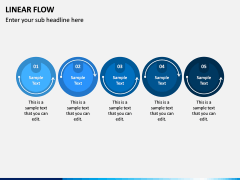 Linear Flow Infographics PPT Slide 1