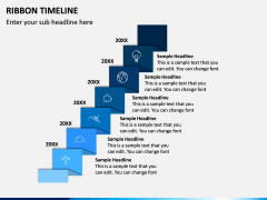 Ribbon Timeline PPT Slide 4