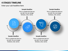 4 Stages Timeline PPT Slide 1