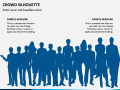 Crowd Silhouette PPT Slide 7