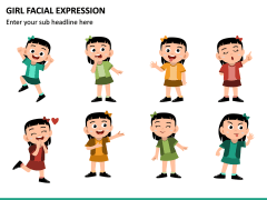 Girl Facial Expression PPT Slide 3