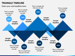 Triangle Timeline PPT Slide 1