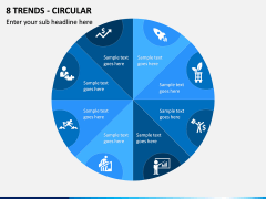 8 Trends - Circular PPT Slide 1