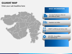 Gujarat Map PPT Slide 3