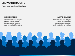 Crowd Silhouette PPT Slide 1