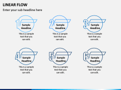 Linear Flow Infographics PPT Slide 9