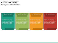 4 Boxes With Text PPT Slide 2