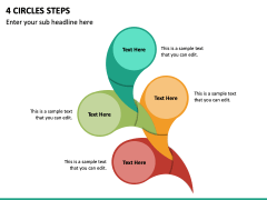 4 Circles Steps PPT Slide 2