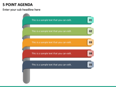 5 Point Agenda PPT Slide 2
