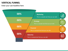 Vertical funnel free PPT slide 2