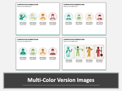 Construction Worker Icons PPT Slide MC Combined