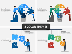 Idea Puzzle PPT Cover Slide
