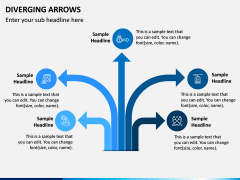 Diverging Arrows PPT Slide 2