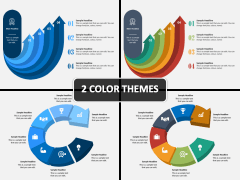 3D Curved Arrows PPT Cover Slide