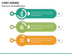 3 Part Agenda PPT Slide 2