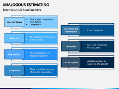 Analogous Estimating PPT Slide 3