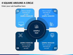 4 Square Around A Circle PPT Slide 1