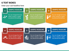 6 Text Boxes PPT Slide 2