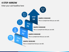 4 Step Arrow PPT Slide 1