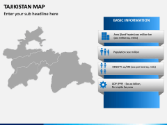 Tajikistan Map PPT Slide 3